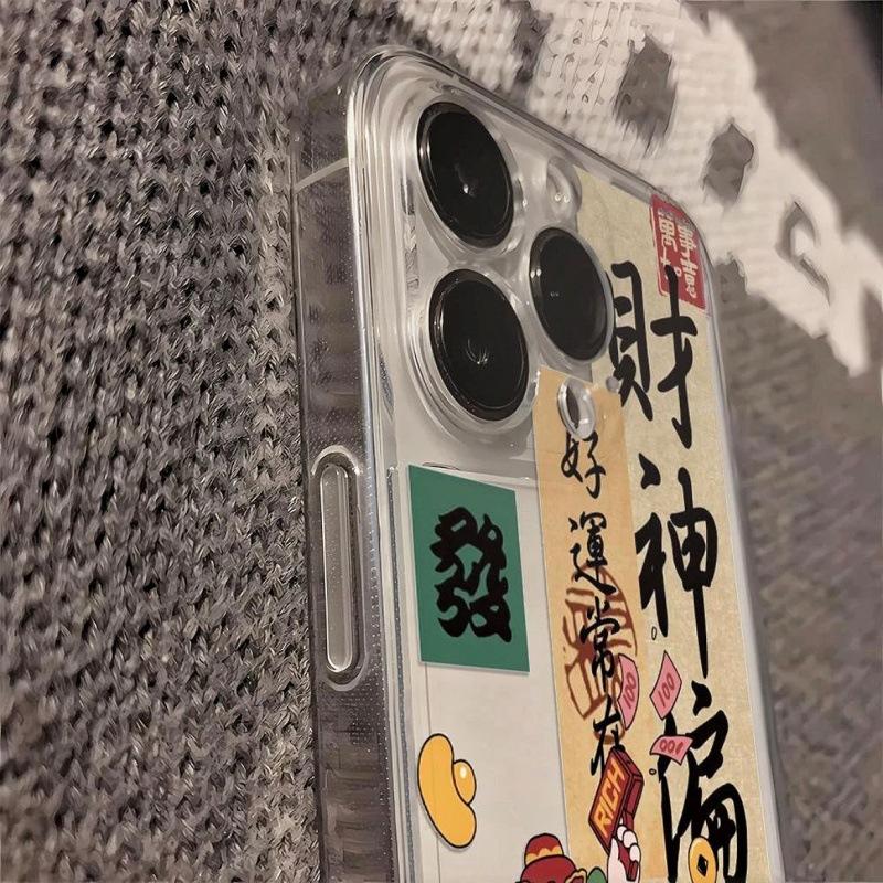 God of Wealth prefers iPhone11 transparent 11plus mobile phone case x/xs Apple 11promax China 11promax