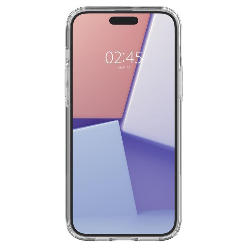 Spigen Crystal Clear pouzdro se slotem na karty pro iPhone 15 Plus - Průhledné