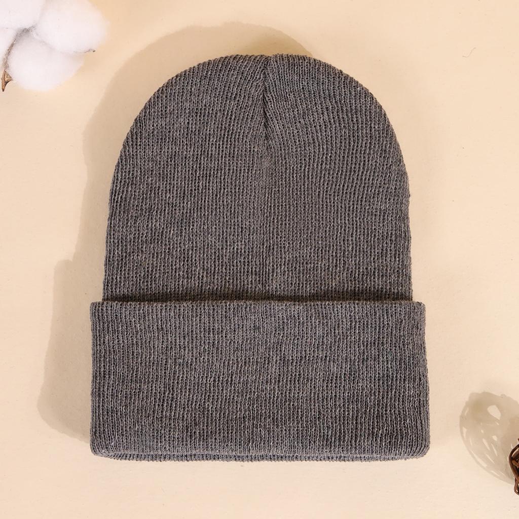 Light Board Knitted Hat Women'S Autumn And Winter Outdoor Thickened Wool Stacking Hat Men'S Ski Windshield Cold Hat Ear Protection Hat
