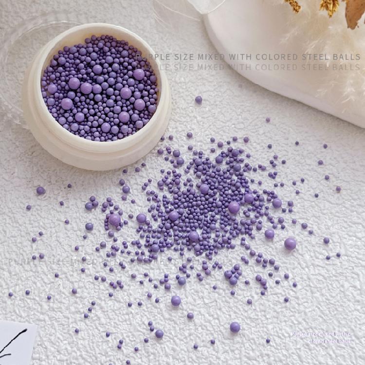 Nails Caviar Beads Metal Nail Beads Micro Pixie-Beads for DIY Nail Art Charms