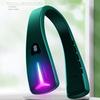 2 In 1 Hanging Neck Fan & Bluetooth Headset Sound Portable Sports Neck Hang Fans with Music Play USB Summer Cooler
