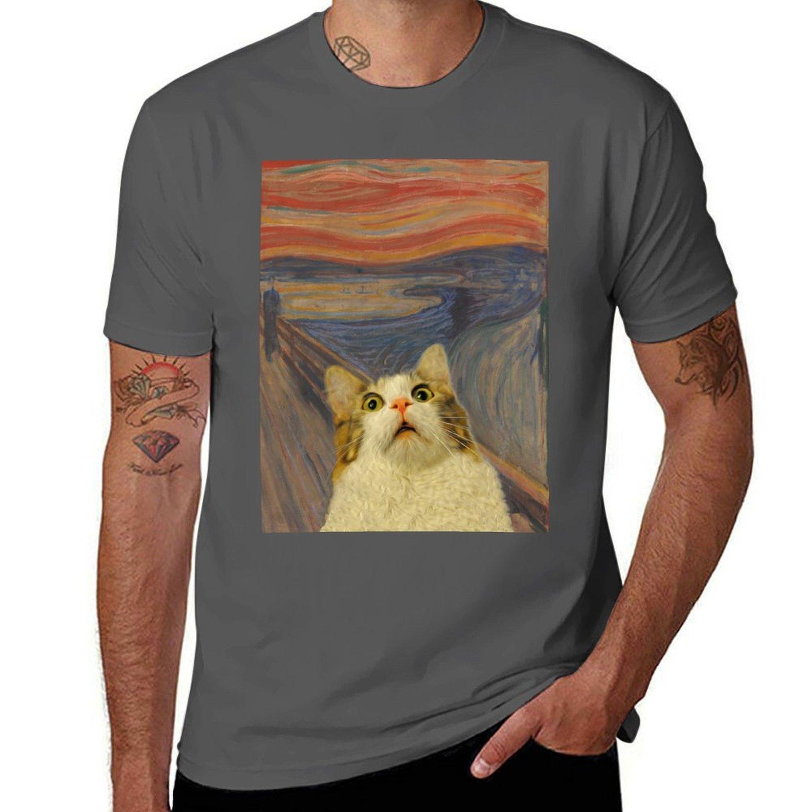 

The Meow T-Shirt cotton t shirt man man t shirt cotton graphic t shirts for man T-Shirt 4XL
