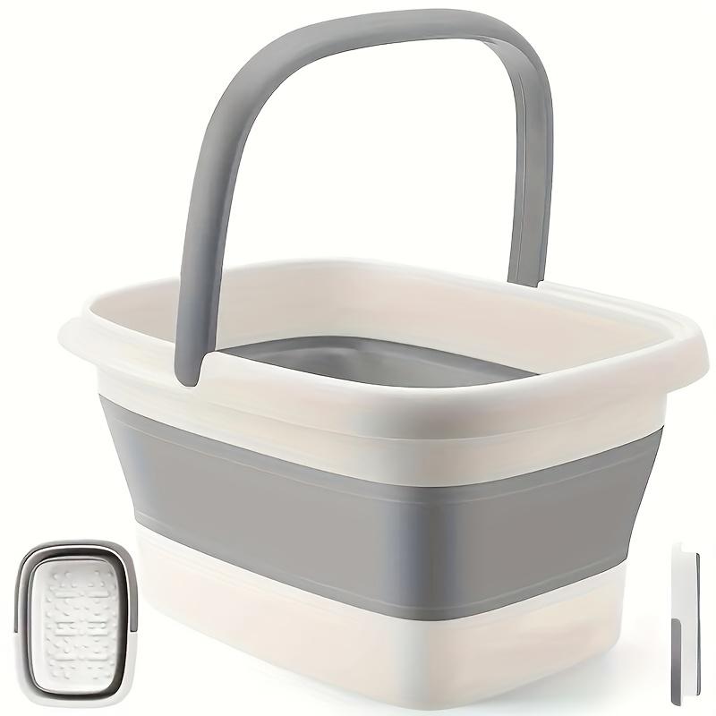 Foot Bath Bucket Portable Folding Household Massage Deep Bucket Over The Knee Foot Bath Tub Over The Calf To Increase The Plastic Foot Bath Bucket.