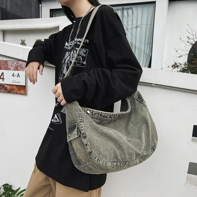 Canvas Bag Women's Denim Crossbody Bag Shoulder Bag Women's Bag