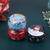 1Pcs Christmas Metal Tin Jars Coffee Tea Spice Candy Jewelry Storage Case Candle Making Containers Decorations Boxes