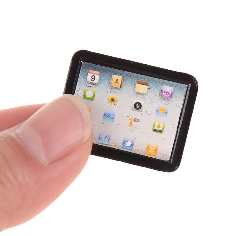1:12 Laptop Computer Pad Toy Dollhouse Miniature Toy Kitchen Room Decoration