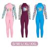 Kids Wetsuit One Piece Long Sleeve Full Suit With Back Zipper Stretchy Nylon Spandex UV Protection