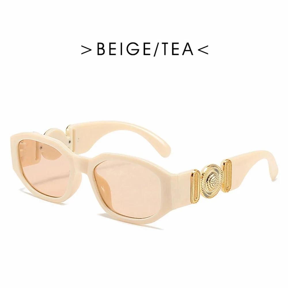 Xaybzc Fashion Brand Design Vintage Small Rectangle Sunglasses Women Retro Cutting Lens Gradient Square Sun Glasses Female Uv400