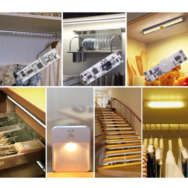 12V 60W LED Bevegelsessensor Håndbølgedimmer Skap LED Strip Lights ?Berøringsbryter PIR Infrarød bevegelsessensorbryter