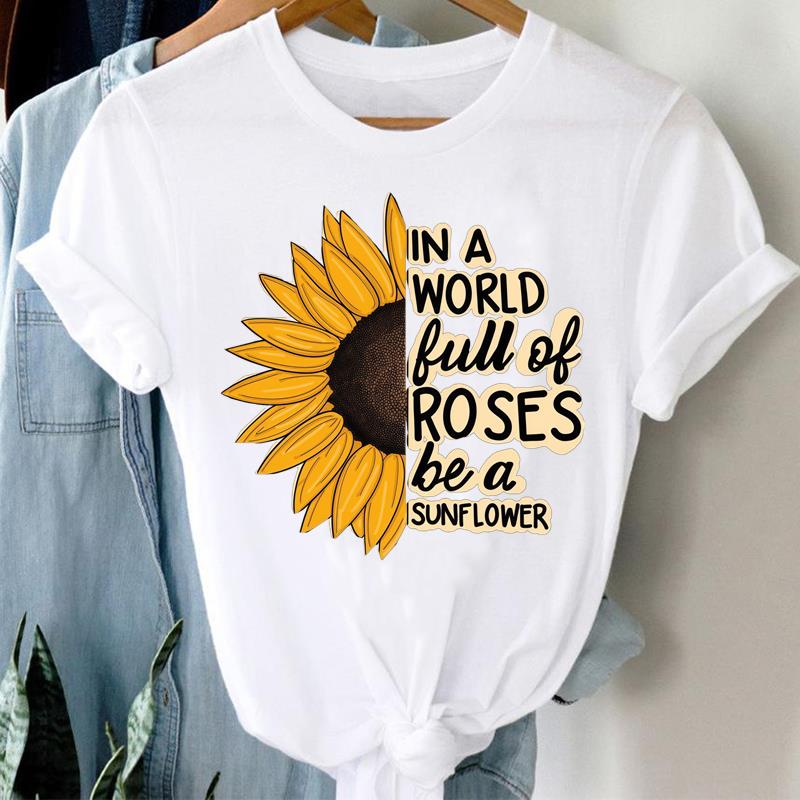 (Asian Size) Printed Female Clothing Women Tee Letter Cute 90s Sweet Lady  T Shirt  Casual Fashion Top Graphic Short Sleeve T-shirts