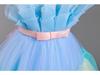 Children's Color Block Mesh Princess Dress for Special Occasions