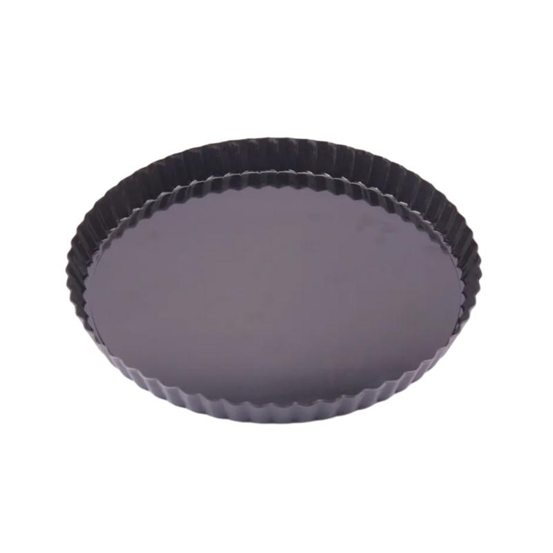 

Heavy Duty Tart Pans Removable Loose Bottom Nonstick Quiches Pans Fluted Side Round Bakings Pans Tray Dishwasher Safe 8 inches