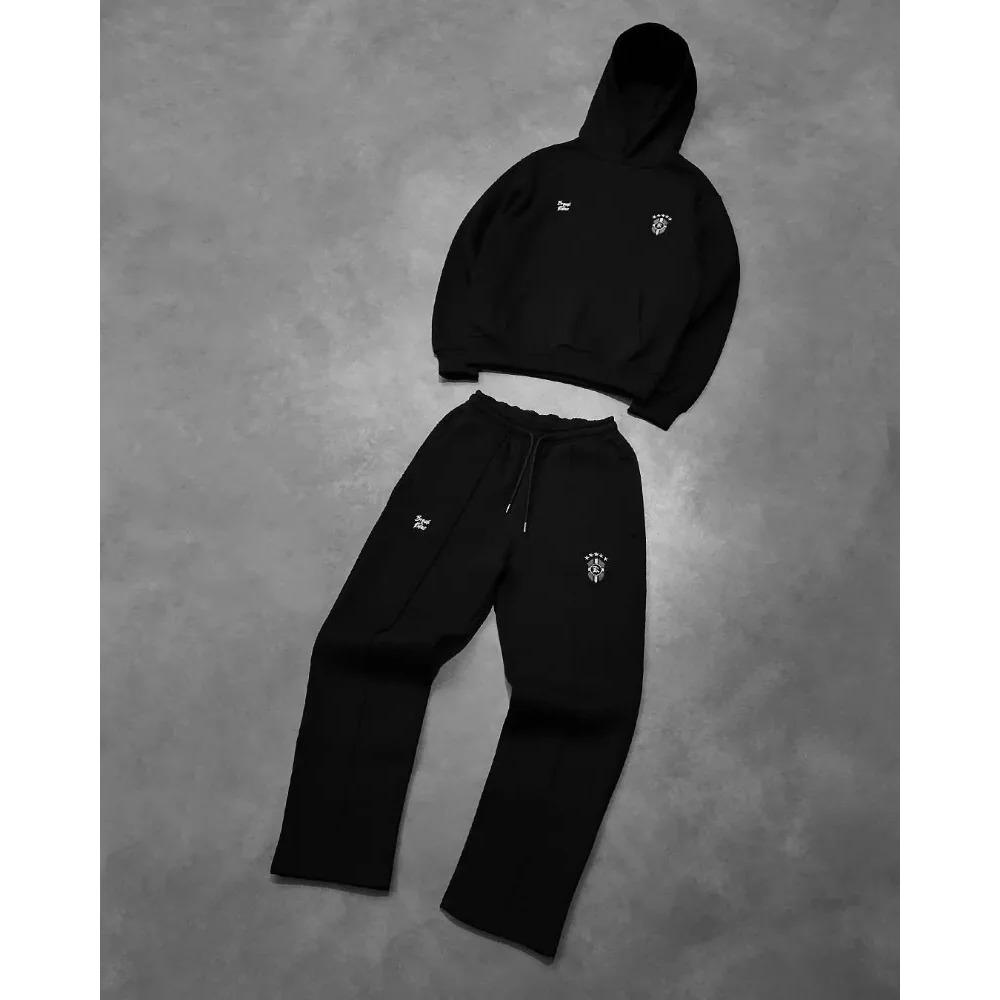 

High Street Gothic Trendy Men s Set Fashion New Street Retro Sportswear Punk Hip Hop Casual Loose Couple Set XXL