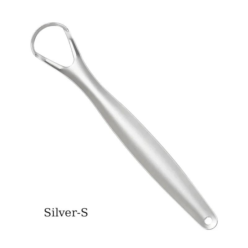 1Pcs Stainless Steel Tongue Scraper Cleaner for Fresh Breath Coated Tongue Cleaning Oral Hygiene Care Tools