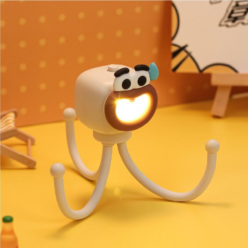 Adorable Mini Desk Lamp Puppy Night Light for Bedroom & Dorm