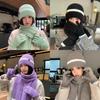 Classic Knit Hat Scarf Gloves Winter Set With Windproof Warmth For Women