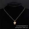 Design Projection Calf Necklace Women'S Light Luxury Simple Trend Natal Year Zodiac Pendant Collarbone Chain