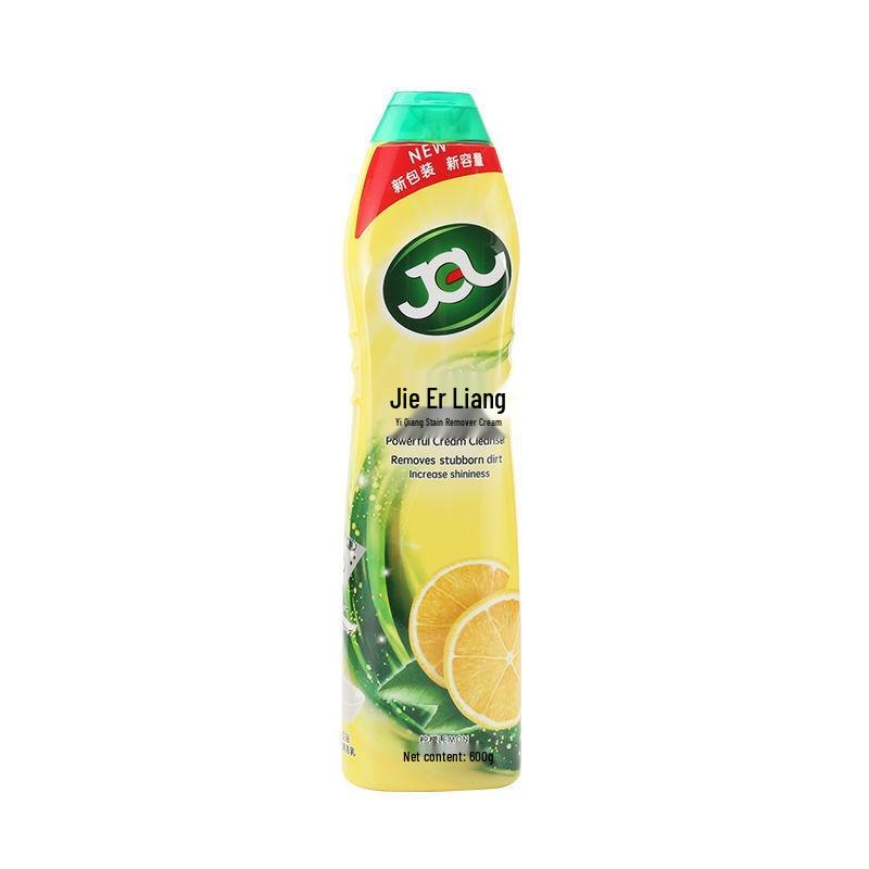 Jie Er Liang Lemon Scented Stain Remover and Descaler for Glass, Tile, and Stainless Steel