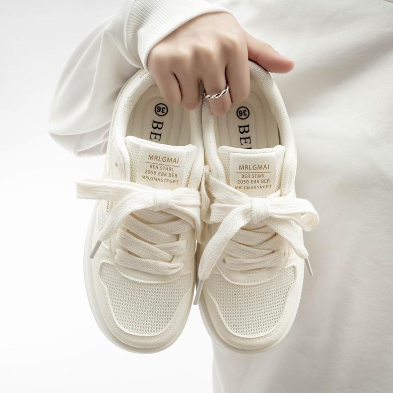 All-match White Shoes Mesh Women's Shoes Breathable Sneakers Fashionable Casual Shoes