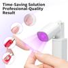Portable Rechargeable Nail Art Curing Lamp with Quick-Drying and Retractable Stand