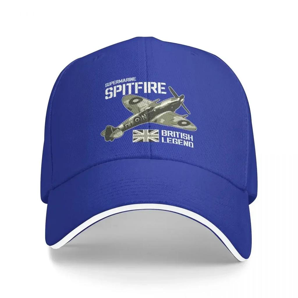Samolot myśliwski Samolot RAF Samolot z II wojny światowej Brytyjska legenda Spitfire Czapka bejsbolówka Unisex Czapka z daszkiem Daszek Przeciwsłoneczny Kapelusz outdoorowy