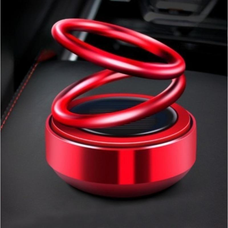 Solar Car Carrying Fragrance Air Freshener Perfume Double Ring Rotary Decoration Automobile Interior Air Outlet Diffuser