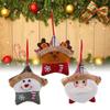 Unique Plush Christmas Ornaments With Santa Snowman And Reindeer Designs Perfect For Holiday Celebrations