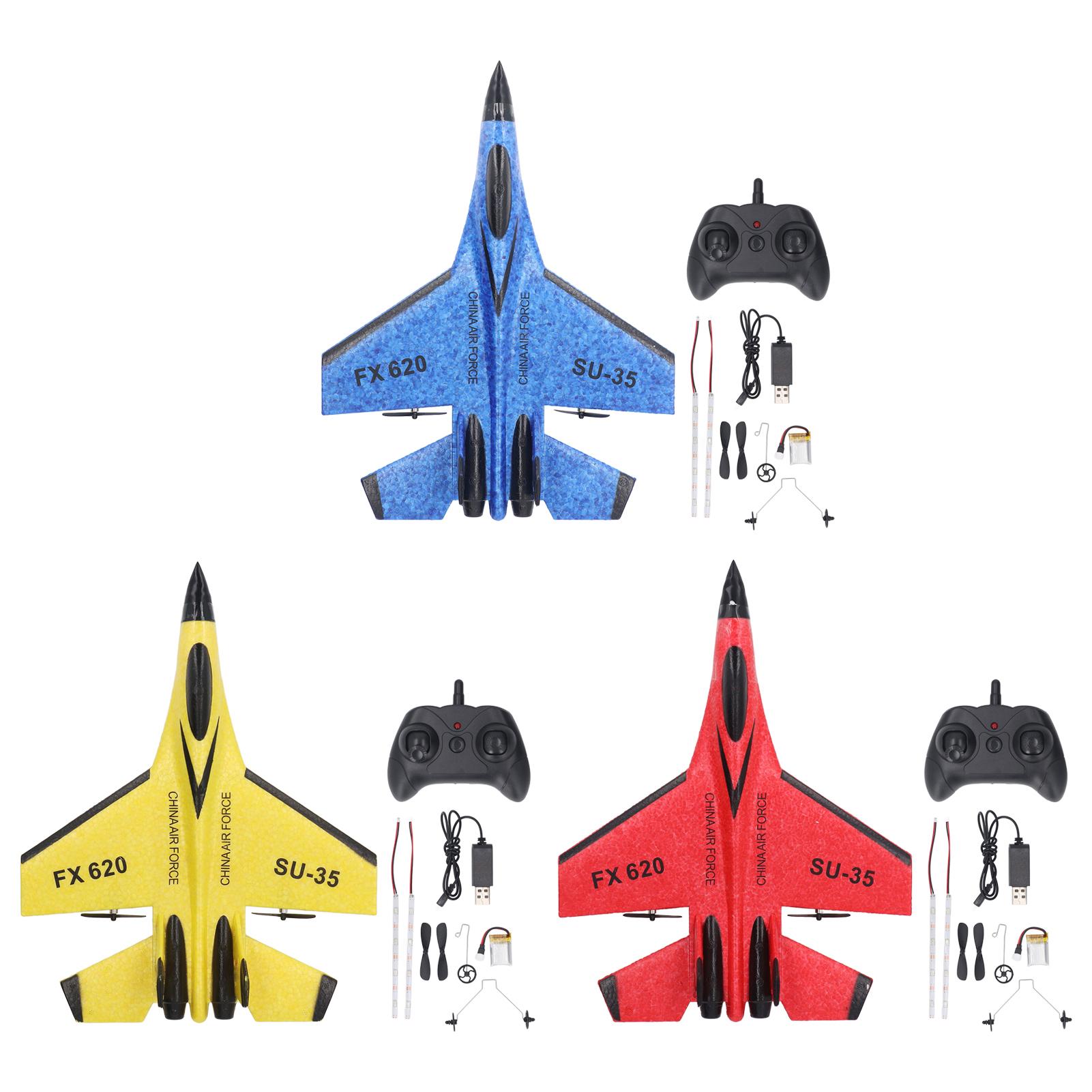 

RC Glider Lightweight Impact Resistant Remote Control Fixed Wing Foam Airplane Outdoor Toy for Kids Blue