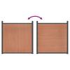 Fence Panel Brown 353 X 186 Cm WPC