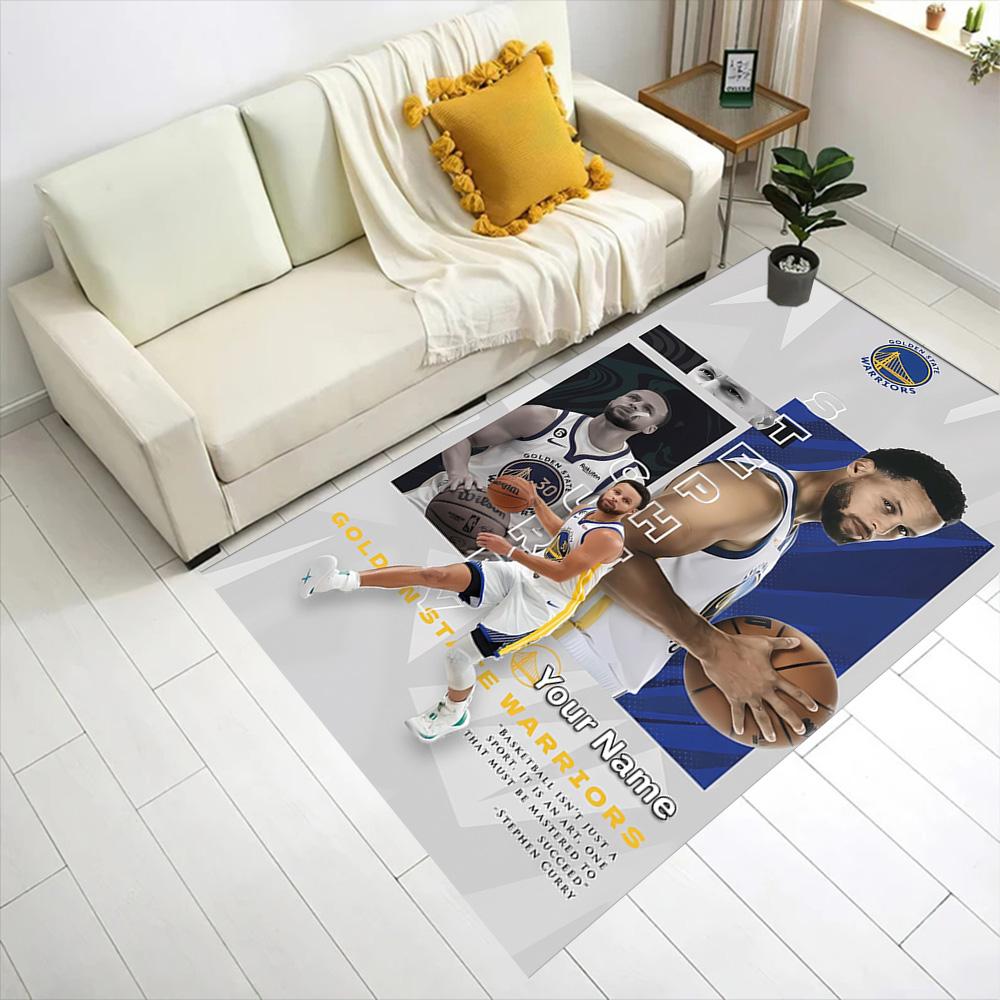 Golden State Curry Game Day Customized Name Floor Rug Office Rug Design for Hallway Study room Decorate room Dining Room Antislip Carpet