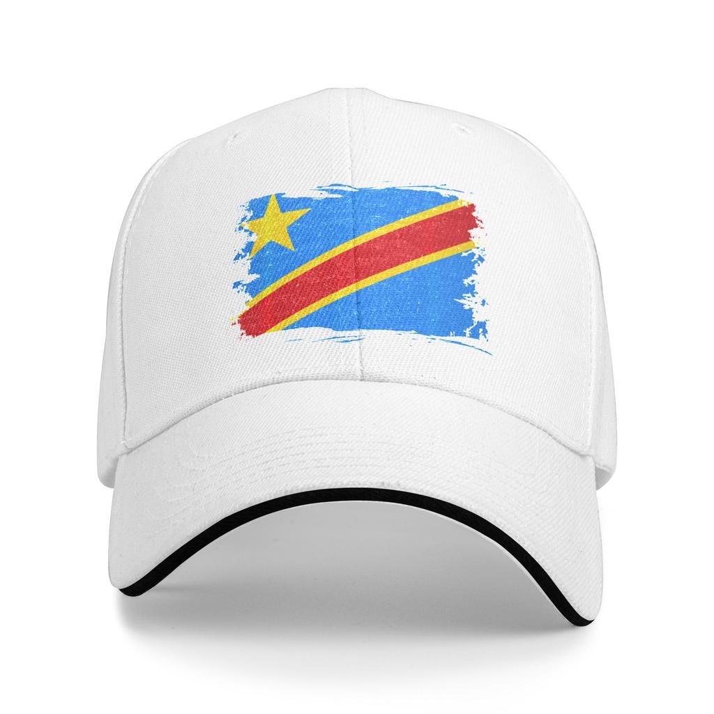 Congo Flag Republic of Congo DRC Vintage Congolese Flag PerforUnisexce Casual Baseball Cap Snapback Cap Unisex Funny Baseball Caps