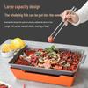 ZISIZ Aluminum Alloy Non-stick Rectangular Fish Grill