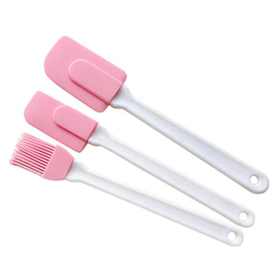 

3x Silicone Batter Cream Spatula Scraper Brush Mixing Shovel Butter Baking Tools