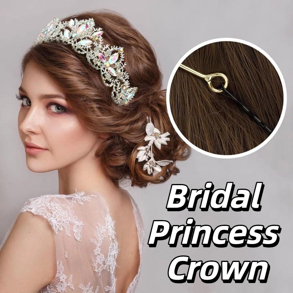 Sparkling Bridal Princess Crown Elegant Wedding Head Wear Baroque Queen Tiaras  Photography Props