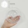 1pc Transparent Plastic Balls for DIY Crafts, 8-20cm, Clear Round Ornament for Home and Festive Decor, Christmas Items