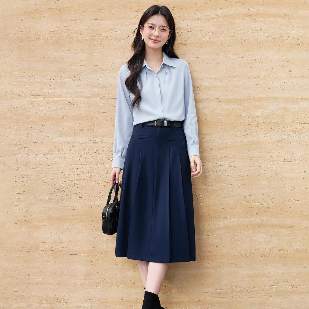 Women's French High-End White Shirt - 2026 Spring/Autumn Professional Formal Wear