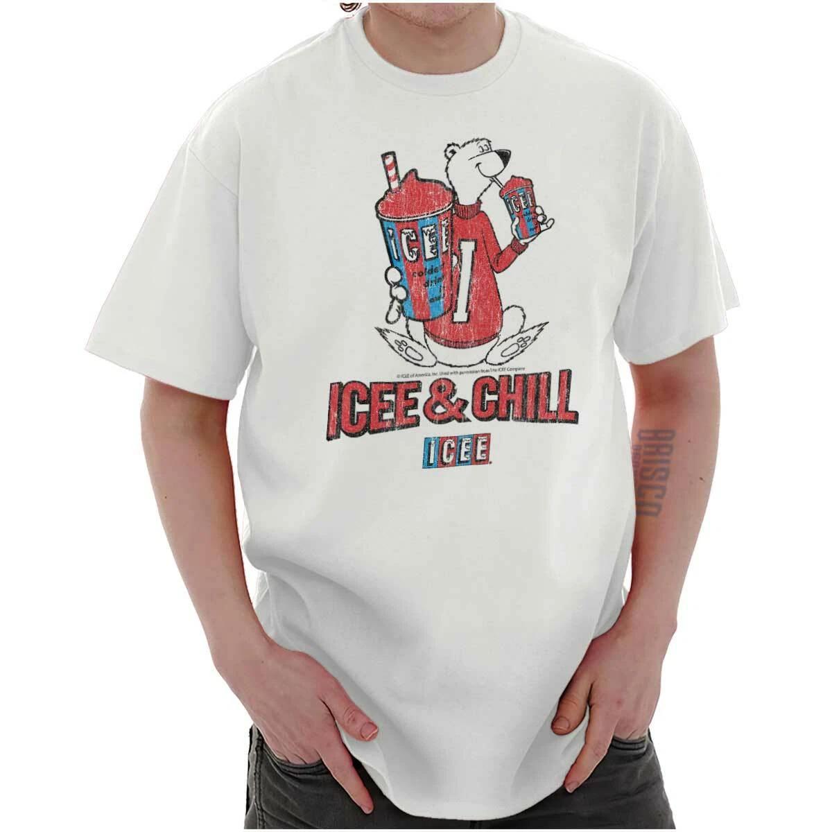 Icee Chill Officially Licensed Retro Graphic Adult Short Sleeve Crewneck Tee M