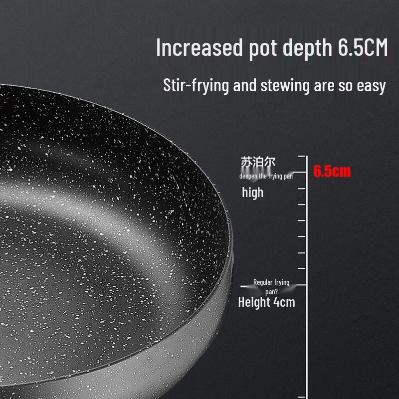 Supor Star Stone Non-stick Frying Pan with Lid