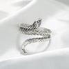 Personalized Silver Snake Eye Ring King Snake Ring Size Size Couple Ring Domineering Animal Hand