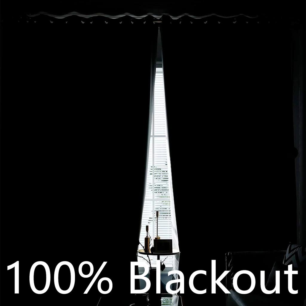 2pcs Modern Double-sided Solid Color Blackout Curtains, Window Curtains for Bedroom, Living Room, Kitchen, Home Decor