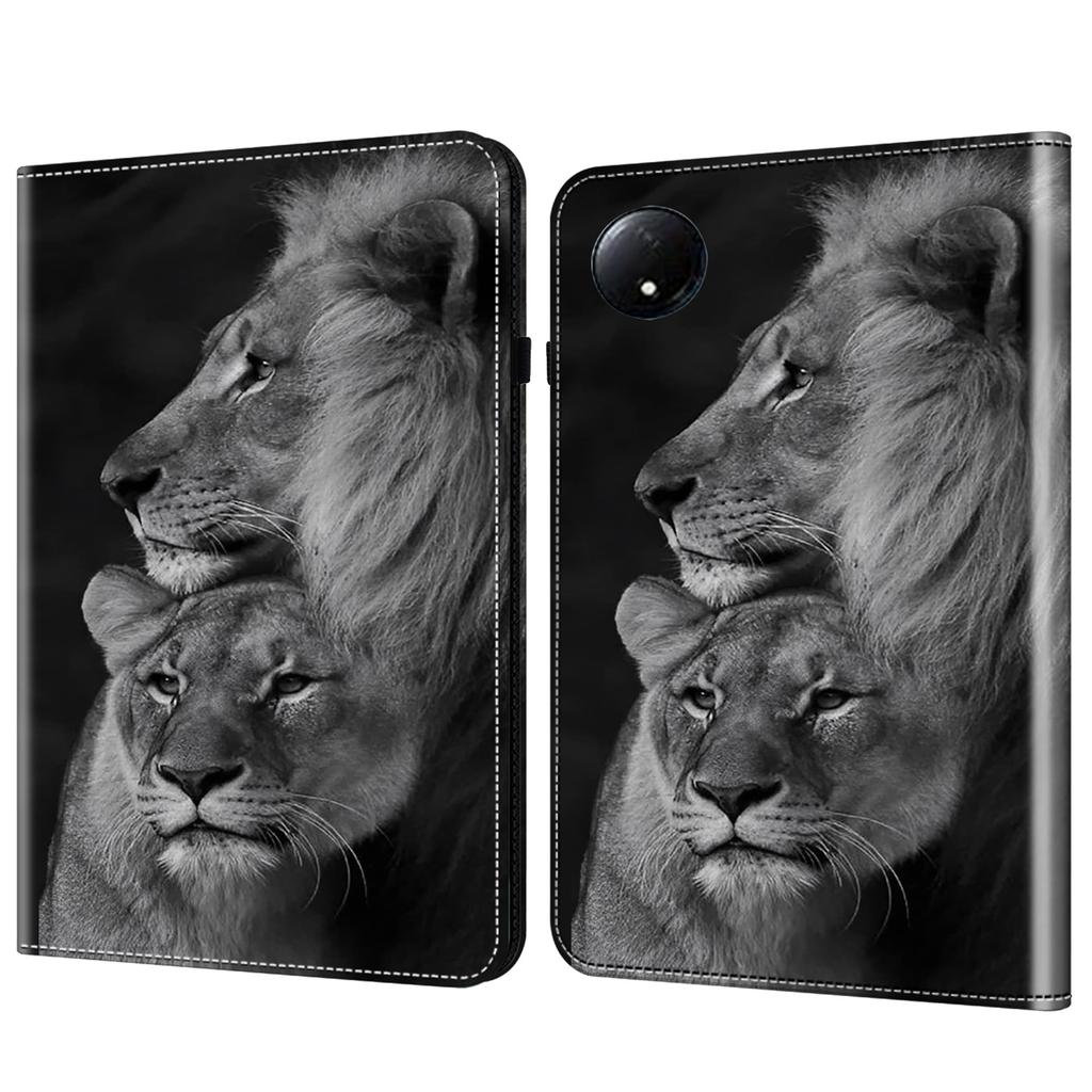 For Xiaomi Redmi Pad SE 4G 8.7 Inch Case Flip Stand Leather Tablet Cover Pattern Printed
