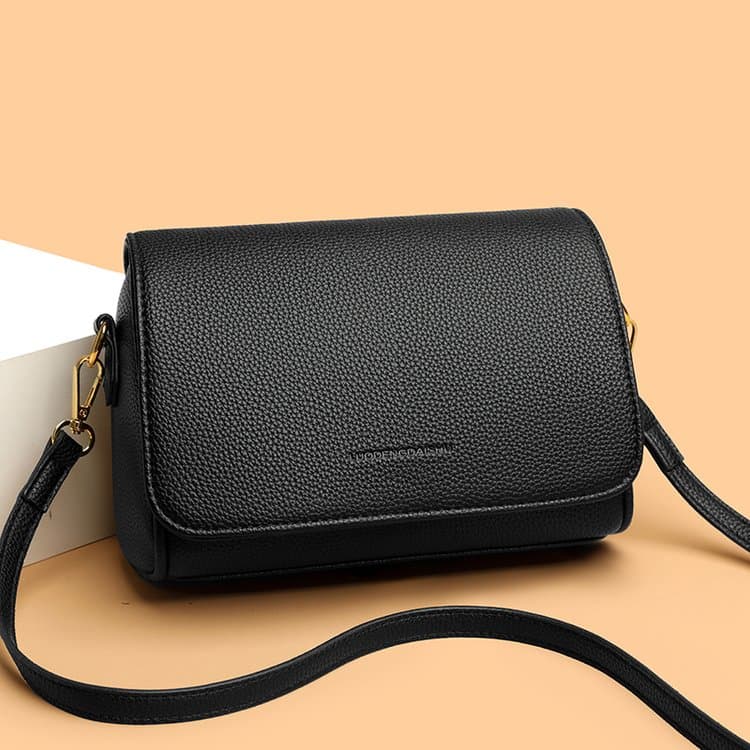 Lychee Pattern Flip Small Square Bag Single Shoulder Messenger Women's Bag