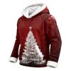 Kids Long Sleeve Christmas Print Casual Fashion Hooded Top