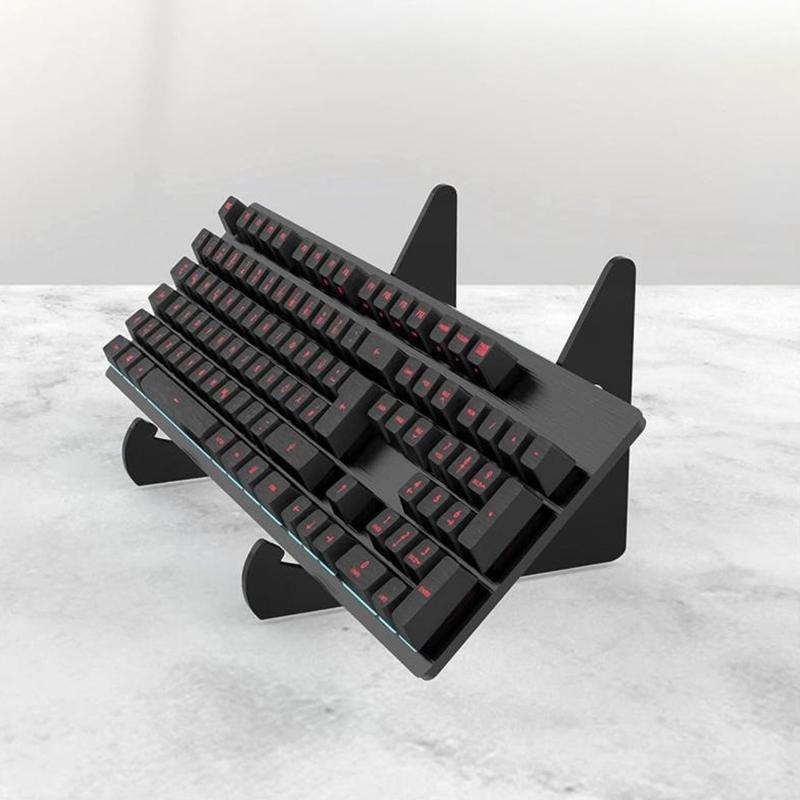 Keyboard Display Stand Transparent Acrylic Keyboard Holder Compute Mechanical Keyboard Storage Stand For Room Exhibition Halls