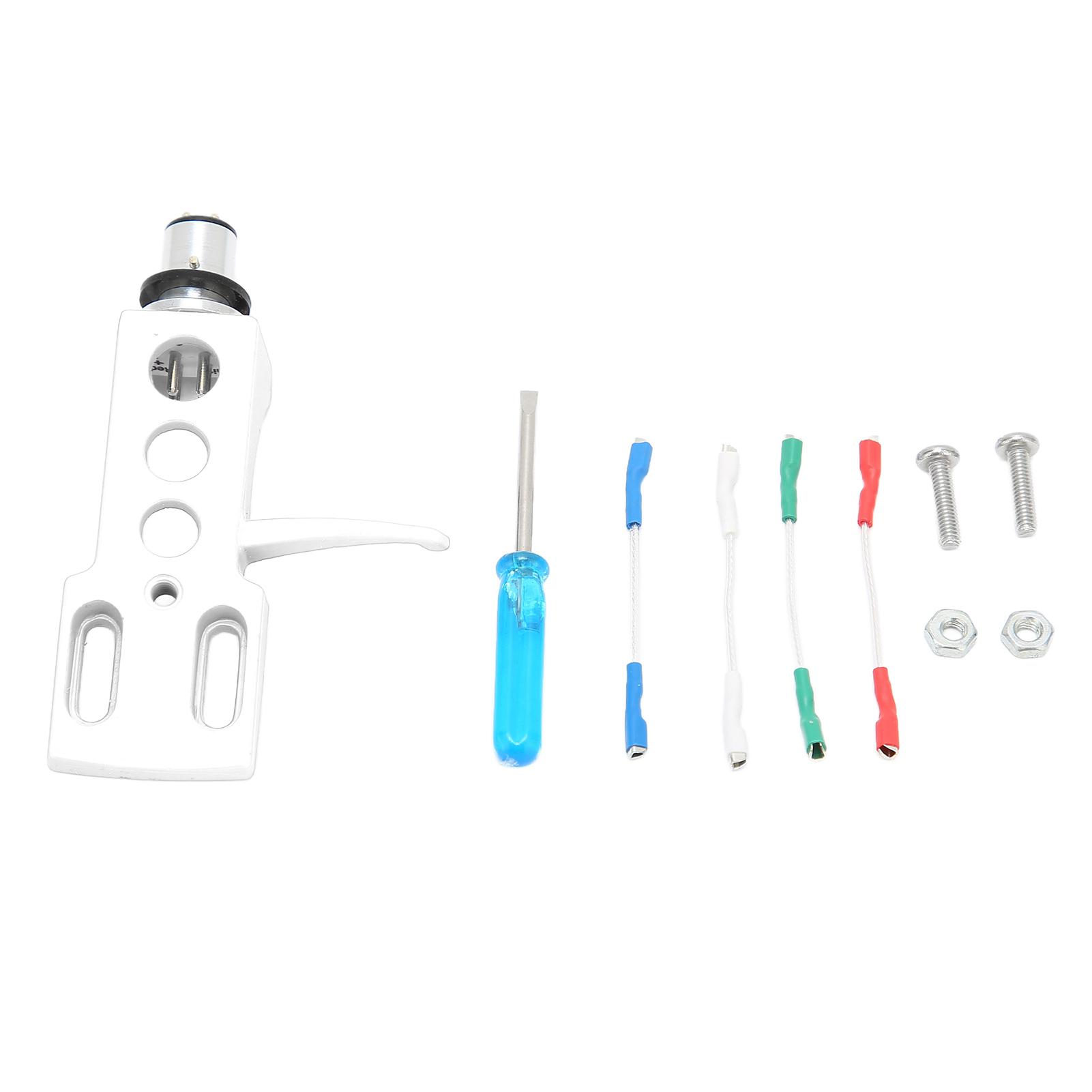 

Vinyl Stylus Holder Aluminium Alloy Vinyl Record Phonograph Cartridge Holder with 4 Connection Wires