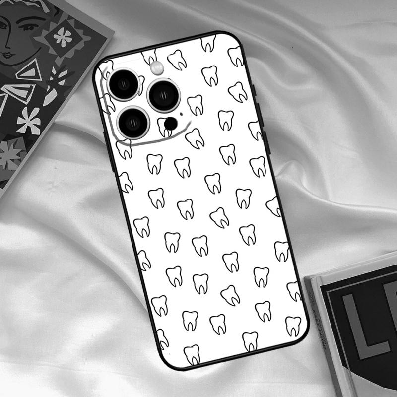 Dentist Dental Dent Tooth Phone Case For iPhone 16 14 13 12 11 15 17 Pro Max 15 16 Plus 13 Mini 16e 17 Air Funda Cover