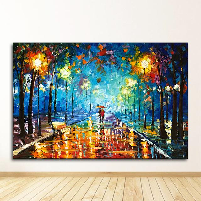 Wandkunst, Heimdekoration, abstrakt, ohne Rahmen, 2021, handgemalte Ölgemälde-Landschaft zum Ausmalen für das Wohnzimmer