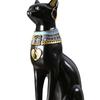 Egyptská kočičí bohyně Bastet socha ozdoba Egyptská sběratelská zvířecí sochařská figurka pro kancelářskou polici, stůl, skříňku