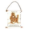 Nativity Advent Scroll Ornament Wooden Laser-Cut Hanging Decor with 24-Day Bible Verses Religious Christmas Countdown Calendar
