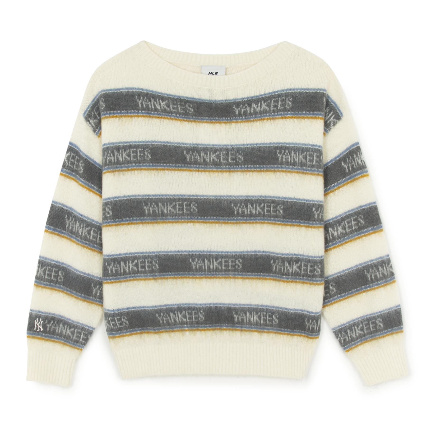 MLB New York Yankees Hautfreundlich Vielseitig Bequem Trendiger Pullover Damenpullover 3FKPV0254-50CRS S gray